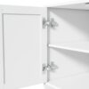 Freestanding Buffet With Hutch, Large Kitchen Pantry Storage Cabinet Cupboard With Pull Out Side Cabinet, Door Shelves And Drawer - White - Image 12