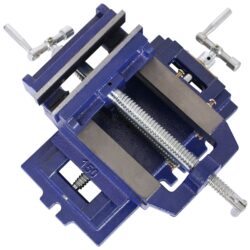 Industrial Cross Slide Vise, 6" Drill Press Vise, Metal Milling X - Y, Heavy Duty - Blue