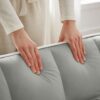 3 In 1 Convertible Sleeper Chair Sofa Bed, Adjustable Pull Out With Multi Pockets Velvet - Gray - Image 9