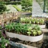 Heavy Duty, Galvanized Raised Garden Bed Kit For Vegetables Flowers & Herbs Rust Resistant - Silver - Image 3