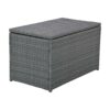 10 Piece Outdoor Sectional Half Round Patio Rattan Sofa Set, Wicker Conversation Furniture Set For Free Combination - Blue - Image 23
