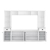 Minimalist - Entertainment Wall Unit Set With Bridge For TVs Up To 75", Ample Storage Space TV Stand With Adjustable Shelves - White - Image 11