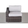 Contemporary Outdoor 4 Piece Rattan Wicker Sectional Seating Group With Cushions - Brown Mix - Image 5
