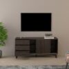 Parker - TV Stand With Sliding Doors And Drawers - Dark Brown - Image 4
