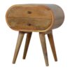 Circular Nightstand - Oak - Image 7