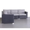 Luxurious Wicker Patio Sectional With Weather Resistant Sunbrella Cushions - Black - Image 7