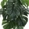 24" Tall, Artificial Plant, Monstera, Indoor, Faux, Fake, Table, Greenery, Potted, Real Touch, Decorative - Green / Black - Image 5
