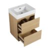 Modern Bathroom Vanities With Single Sink Combo - Oak - Image 14