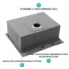 30" Drop In Kitchen Sink With Workstation Features, 16 Gauge Stainless Steel - Black / Gray - Image 5