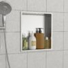15" X 13" Stainless Steel Shower Niche With Durable Waterproof Design - Brushed Nickel - Image 5