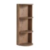Modern Bathroom Wall Mounted Storage Rack With Floating Design - Imitative Oak - Image 8