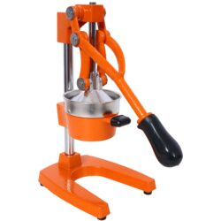 Commercial Grade Cast Iron Citrus Juicer, Heavy Duty Manual Hand Press For Fresh Orange Juice - Orange