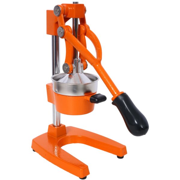 Commercial Grade Cast Iron Citrus Juicer, Heavy Duty Manual Hand Press For Fresh Orange Juice - Orange