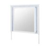 Adalid - Square Shaped Mirror With LED Lighting And Glittered Detailing - White - Image 5