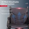 Lightweight Wheelchair Foldable Manual Transport Chair With Double Brakes 300 Lbs Capacity & 24" Tires Safe Durable All Terrain Wheelchair For & Disabled - Dark Gray - Image 8