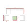 Outdoor Wicker Seating Group For 6 With Cushions - Gray Mix - Image 3