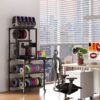 Heavy Duty 3D Printer Stand With Filament Storage Rack - Black - Image 11