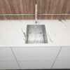 14" Undermount Stainless Steel Kitchen Sink 16 Gauge 9" Deep Single Bowl - Brushed Nickel - Image 2
