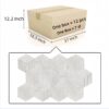 Hexagon Snow Mountain Ol Textured Marble Tiles For Wall Decoration Stone (Set of 12) - White / Natural - Image 7
