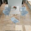 2 Piece Durable Single Chair With Mesh Hollow Out Design - Light Gray - Image 7
