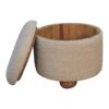 Storage Footstool - Cream - Image 4