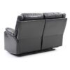 Sleek Contemporary Love Seat - Black - Image 4