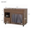 Furniture Style Multi Use Cat Litter Box House With Storage - Walnut - Image 10