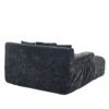Chenille Interior Lazy Sofa Chaise Lounge Armchair With 3 Pillows And Armrests, Soft Chenille - Black - Image 17