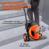 Vevor Drain Cleaning Machine 100Ft X 3 / 8" Auto Feed Sewer Snake Orange - Orange - Image 5