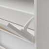 2 Door Shoe Rack, Rattan, Double Layer, Suitable For Living Room, Hallway - White - Image 16