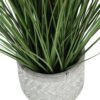 21" Tall, Artificial Plant, Grass, Indoor, Faux, Fake, Table, Greenery, Potted, Real Touch, Decorative - Green / White - Image 2
