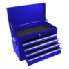6 Drawer Lockable Tool Cabinet On Wheelsб Steel Rolling Tool Chest With Detachable Toolbox, 2 In 1 Garage Workshop Storage Organizer With 4 Universal Casters - Blue - Image 14