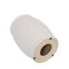 Glazed Ceramic Drum Stool Indoor / Outdoor Side Table Ceramic - White - Image 10