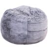 Classic 5Ft Memory Foam Bean Bag Chair, Soft Comfort Lounger - Purple - Image 2