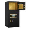 Large Double Door Coin Operated Safe, Digital Security Safe With Fireproof And Waterproof Bag, 6.5 Cubic Feet Safe Box With Hidden Code Function For Home - Black - Image 12