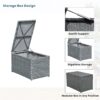 10 Piece Outdoor Sectional Half Round Patio Rattan Sofa Set, Wicker Conversation Furniture Set For Free Combination - Blue - Image 7