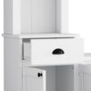 Minimalist - Entertainment Wall Unit Set With Bridge For TVs Up To 75", Ample Storage Space TV Stand With Adjustable Shelves - White - Image 14