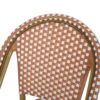 Outdoor Rattan French Barstool Set With Rust / Wicker And, Seat Height - Rust Red / White - Image 12