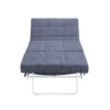 Modern Folding Ottoman Bed With Adjustable Backrest, Convertible Futon Chair Sofa Bed Metal - Gray - Image 8