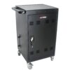 Mobile Charging Cart For Tablets Laptops 35 Device Capacity Matt Metal - Matt Black - Image 6