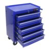 5 Drawers Multifunctional Tool Cart With Wheels - Blue - Image 8