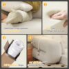 Human Dog Bed, Lazy Sofa Couch, Multifunctional Foldable Sofa Bed, 3 In 1 Teddy Fabric Sleeper Sofa Bed For Living Room Guest Bed, Playroom - Beige - Image 13