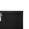 3 Drawer Storage Cabinet, 3 Drawer Modern Dresser, Chest Of Drawers With Decorative Embossed Pattern Door For Entryway, Living Room, Bed Room - Black - Image 19