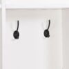 Wide Design Hall Tree With Storage Bench, Minimalist Shoe Cabinet With Cube Storage & Shelves, Multifunctional Coat Rack With 8 Hooks For Entryways, Mudroom - White - Image 10
