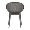 2 Piece Durable Single Chair With Mesh Hollow Out Design - Warm Gray - Image 8