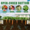Heavy Duty, Galvanized Raised Garden Bed Kit For Vegetables Flowers & Herbs Rust Resistant - Silver - Image 13