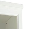 Retro Style 75'' Tall Display Shelf With Cabinet For Hallways Living Room Kitchen - White - Image 17