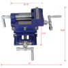 Industrial Quality Cross Slide Vise 3", Drill Press Metal Milling 2 Way X - Y - Blue - Image 3