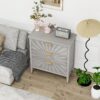 3 Drawer Storage Cabinet, 3 Drawer Modern Dresser, Chest Of Drawers Farmhouse For Entryway, Living Room, Bed Room - Light Gray - Image 2