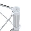 Simple Silver Stainless Steel Folding Table Frame Multifunctional Space Saving Design.Separate Folding Table Legs That Can Be Paired With Various Sizes And Styles Of Tabletops - Silver - Image 11